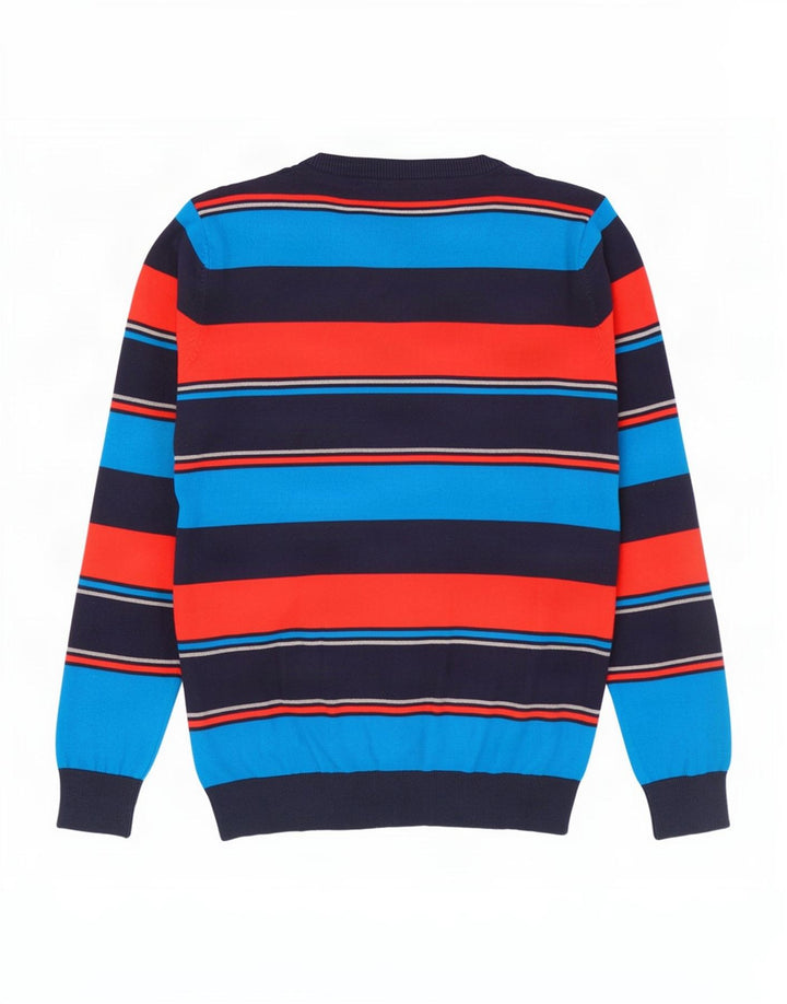 Pulover Jack & Jones pentru bărbați, cu decolteu în V, bumbac cu dungi medii, multicolore