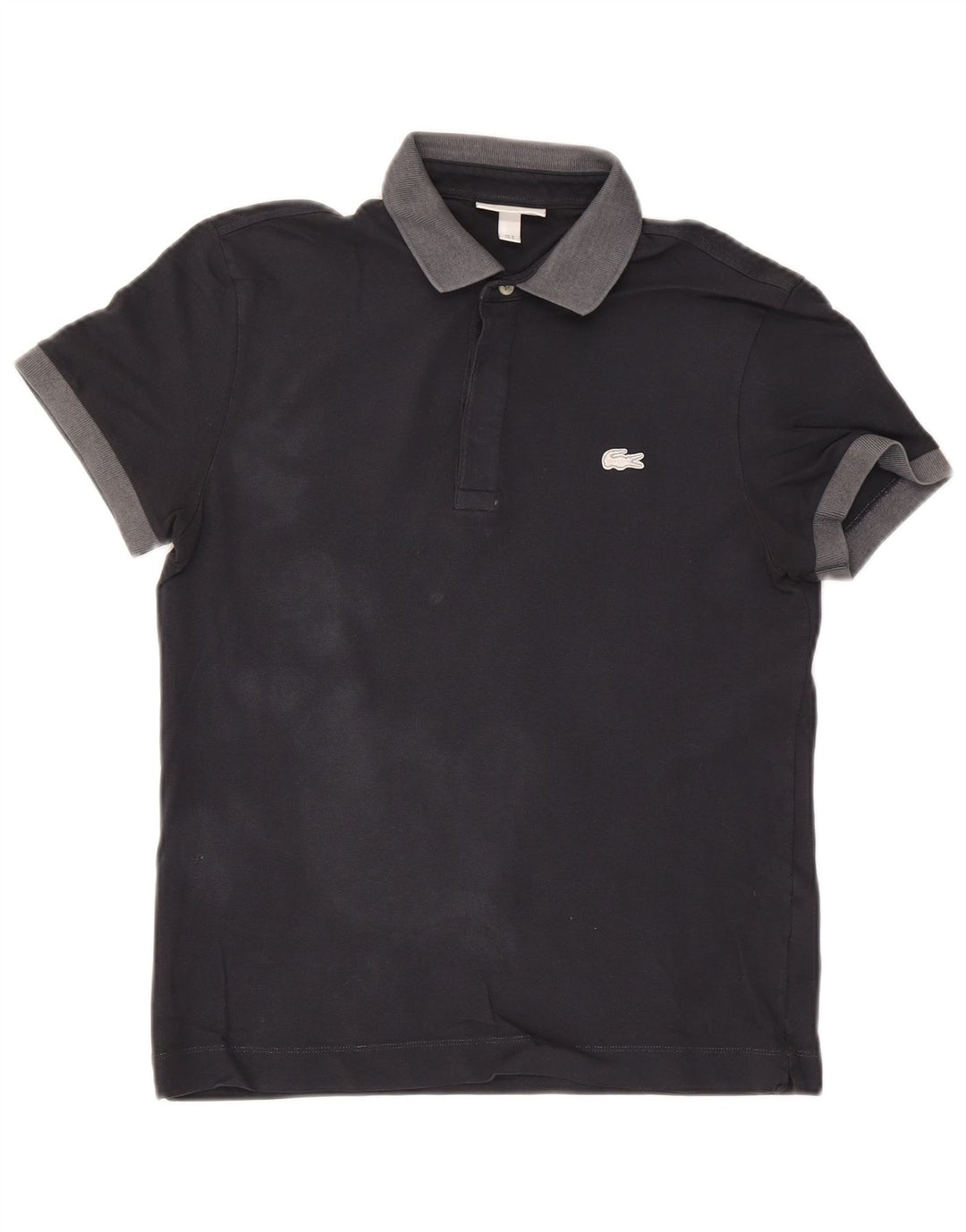 Tricou polo Lacoste pentru bărbați, cu formă regulată, mărimea 3, albastru bleumarin, color block