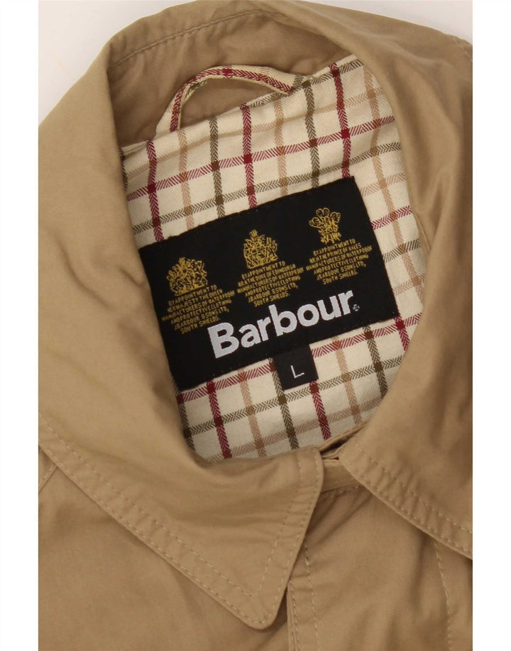 Trench pentru bărbați Barbour UK 40 mare, bej, bumbac
