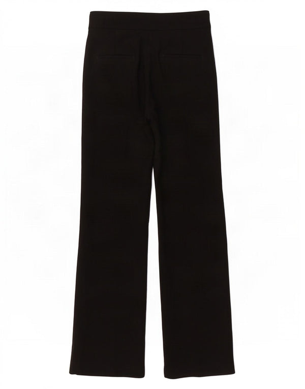 Zara Womens High Waist Wide Leg Casual Trousers Medium W28 L35 Black