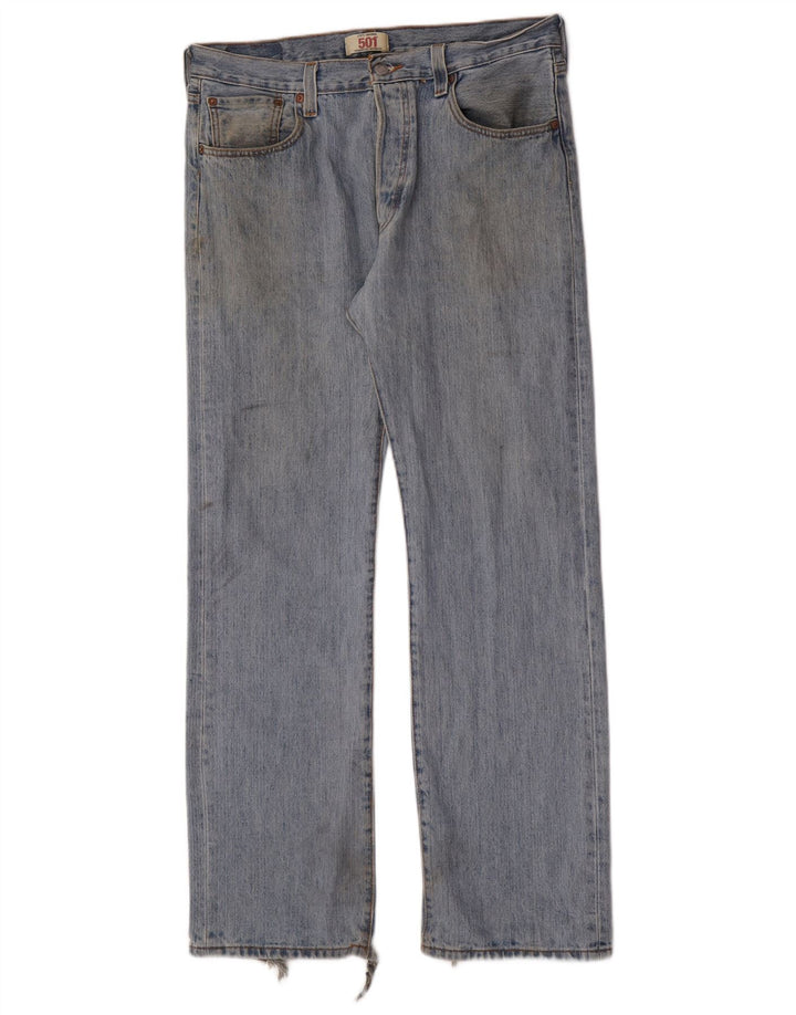 Blugi drepti pentru bărbați Levi's W34 L32 Bumbac albastru