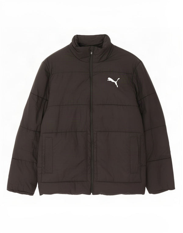 Puma Mens Padded Jacket UK 38 Medium Black Polyester