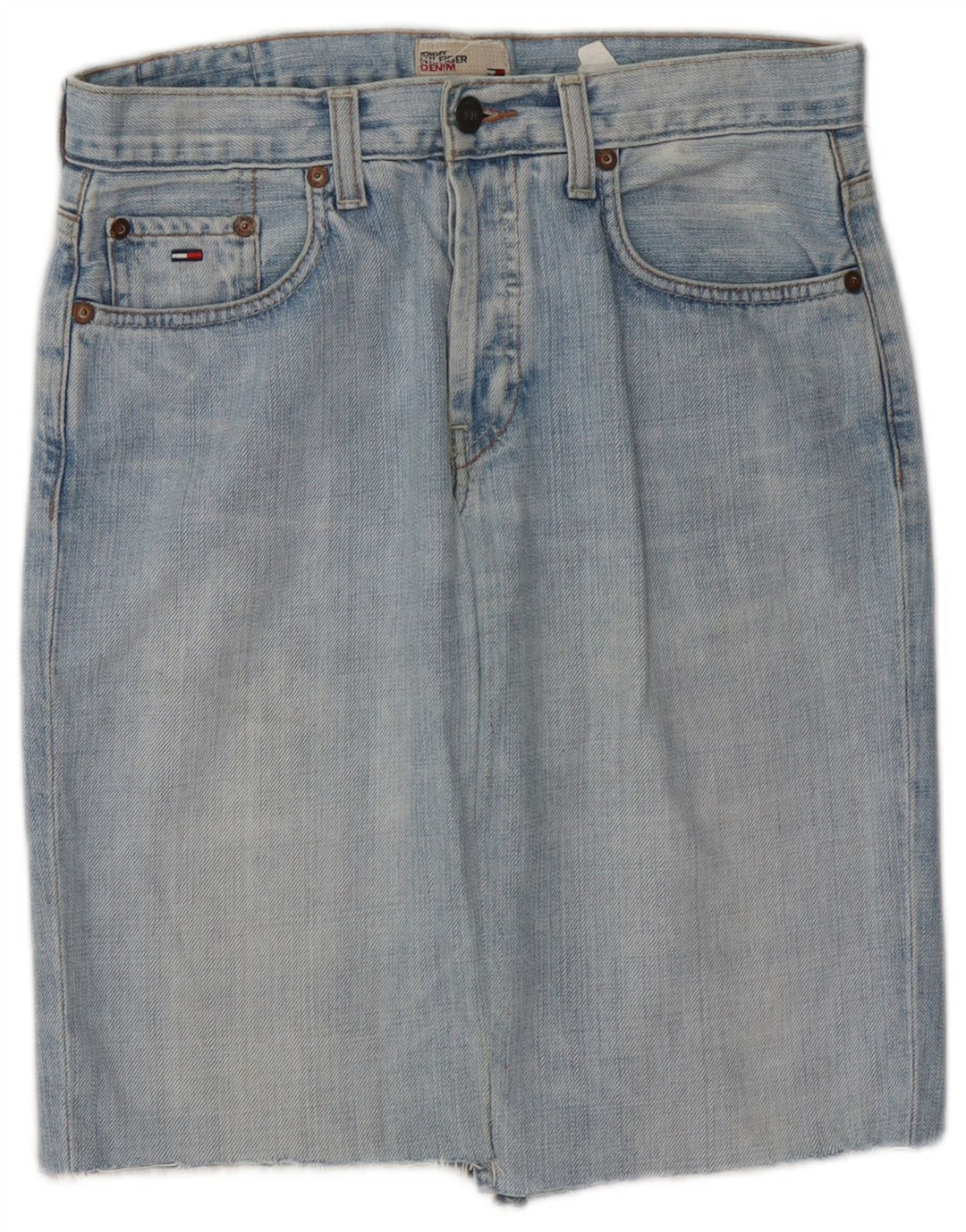 TOMMY HILFIGER Fusta de blugi pentru femei W28 bumbac albastru mediu