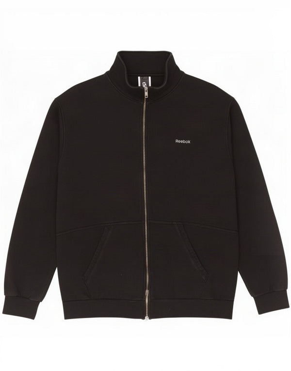 Reebok Mens Trening Top Jacket Large Black Bumbac