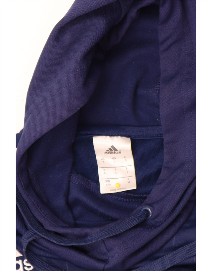 Pulover adidas pentru bărbați, mic, albastru, poliester color bloc