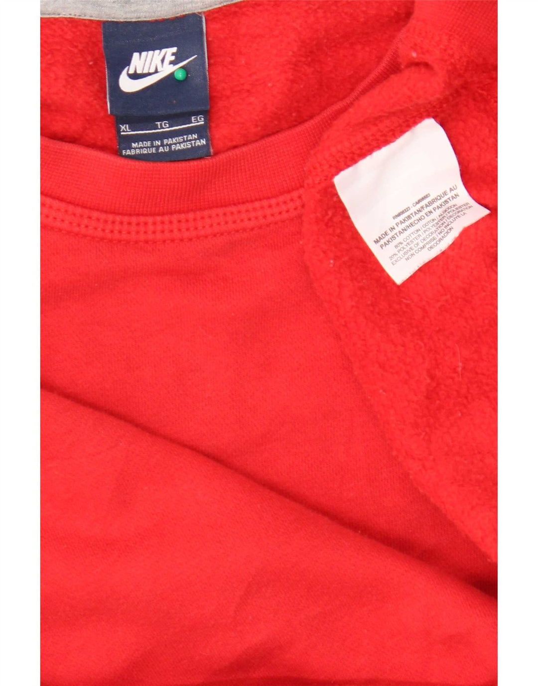 Pulover Nike pentru bărbați, XL, roșu, bumbac color bloc