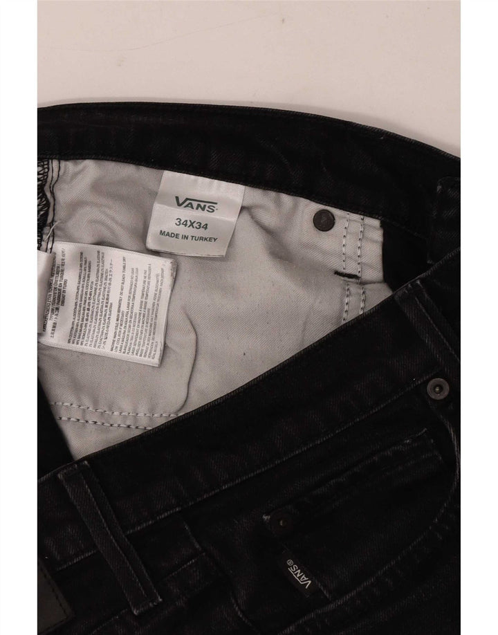 Blugi slim pentru bărbați Vans W34 L29 bumbac negru