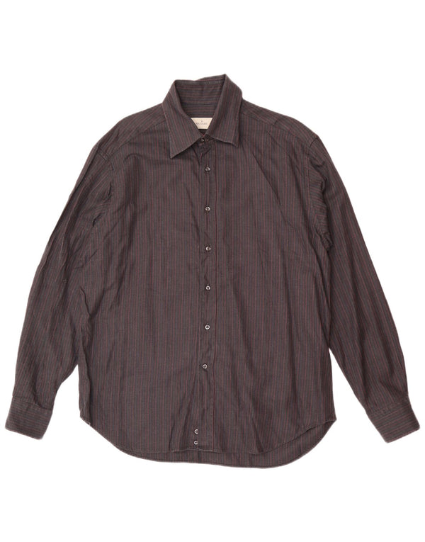 Cămașă pentru bărbați Trussardi Mărimea 44 17 1/2 XL Bleumarin cu dungi clasice