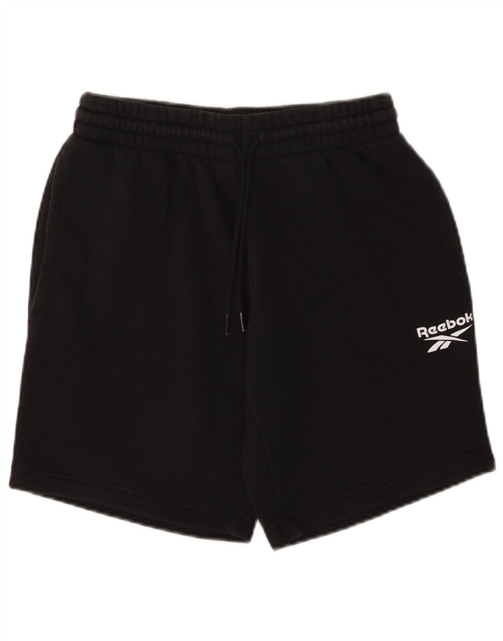 Pantaloni scurti sport pentru bărbați Reebok, bumbac negru mic