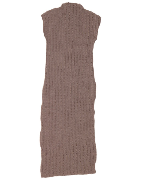 Rochie maxi fără mâneci pentru femei Zara UK 12, gri mediu