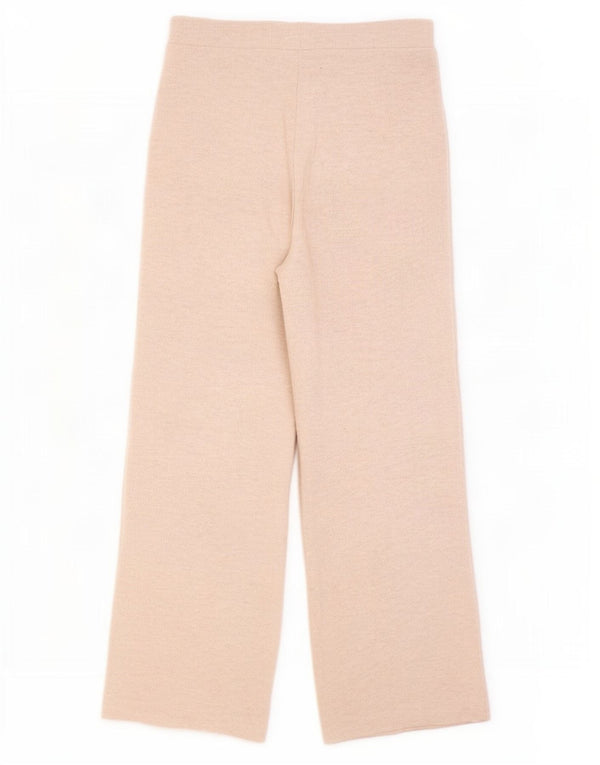 Pantaloni de trening Zara pentru femei UK 12 Medium Bej Poliester
