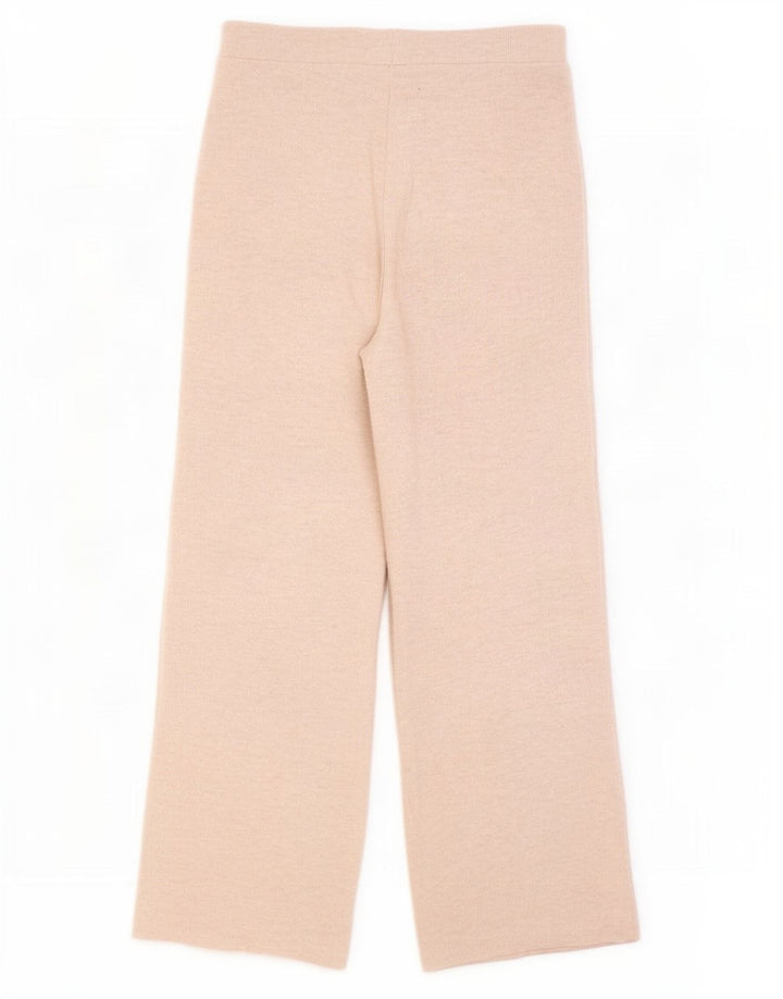 Pantaloni de trening Zara pentru femei UK 12 Medium Bej Poliester