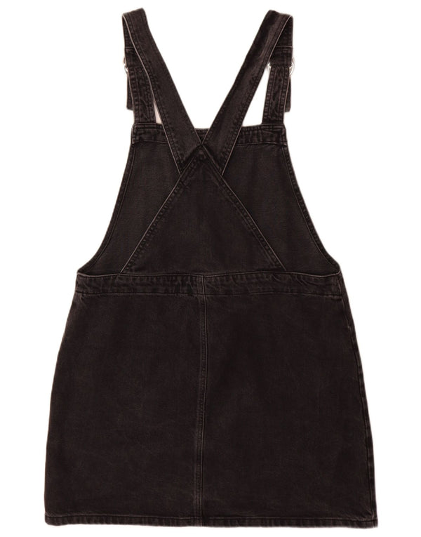 Topshop Salopete Femei Fusta Denim UK 14 Large W34 Bumbac Negru