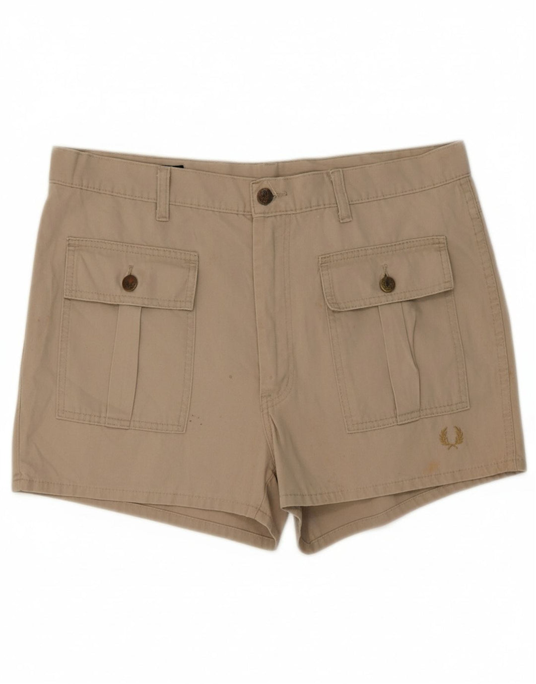 FRED PERRY Womens Casual Shorts W38 XL Grey Vintage Fred Perry and Second-Hand Fred Perry from Messina Hembry 