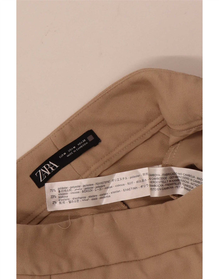 Pantaloni tăiați pentru femei ZARA L28 L24 Bej Poliester