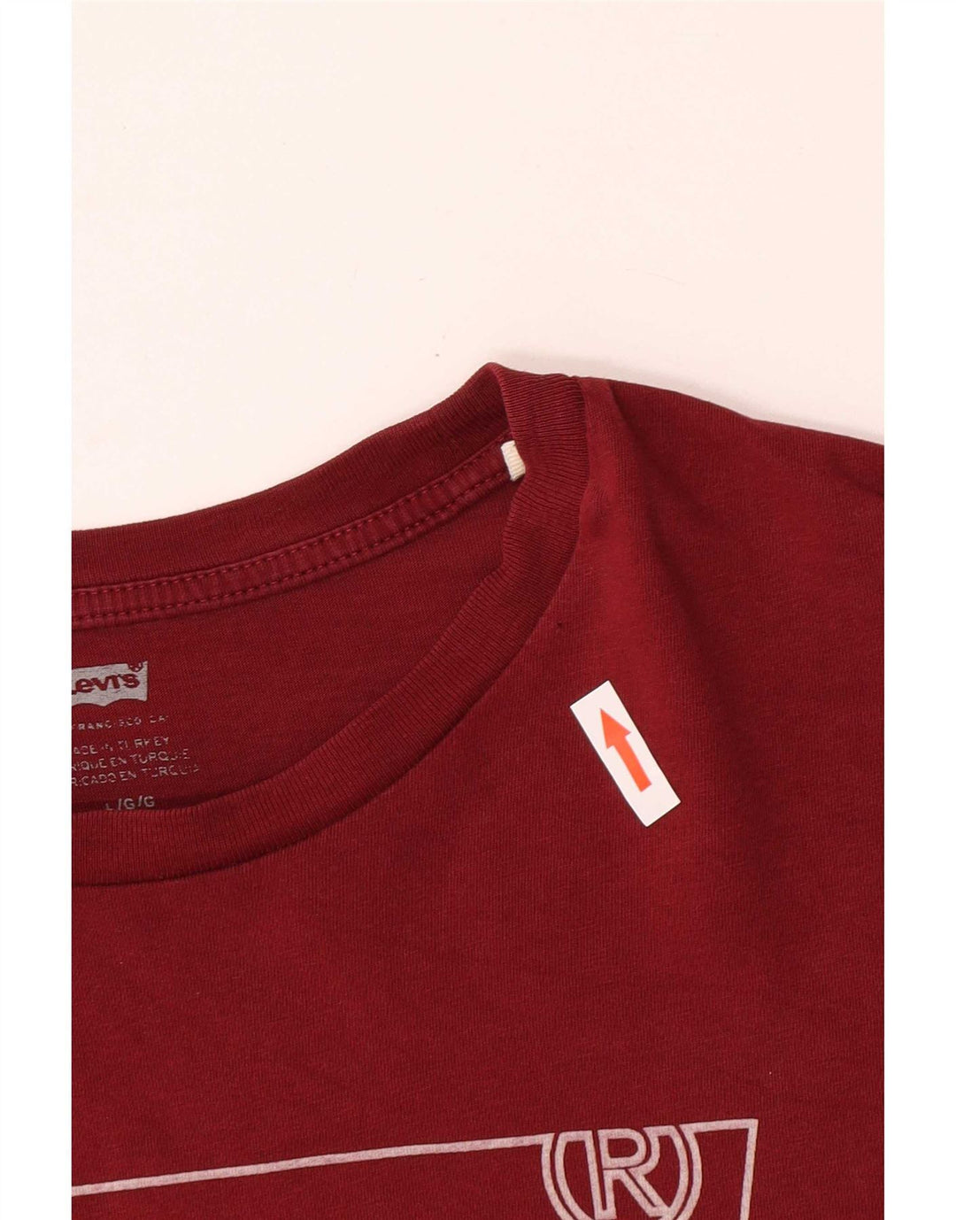 Tricou grafic Levi's pentru bărbați Top mare, roșu, bumbac