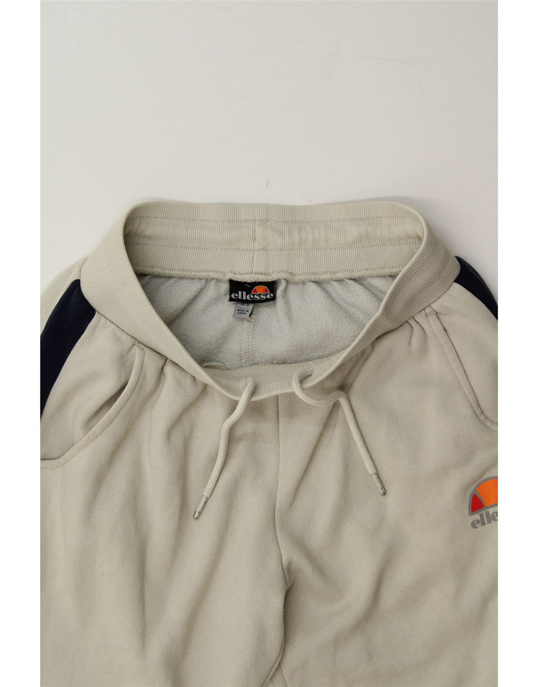 ELLESSE Womens Tracksuit Trousers Joggers UK 8 Small  Off White Vintage Ellesse and Second-Hand Ellesse from Messina Hembry 