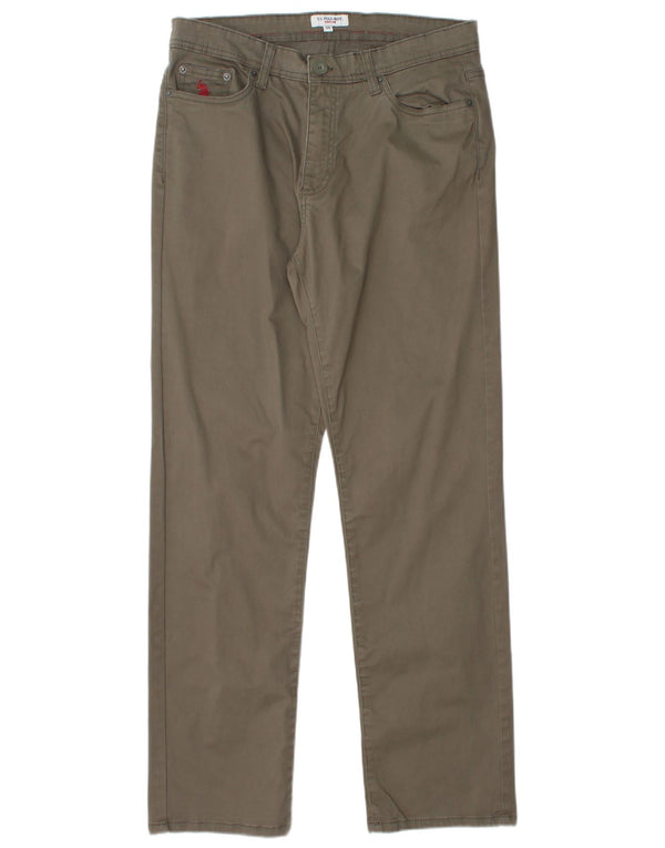 U.S. Polo Assn. Pantaloni casual drepti pentru bărbați IT 50 Large W32 L32 Khaki