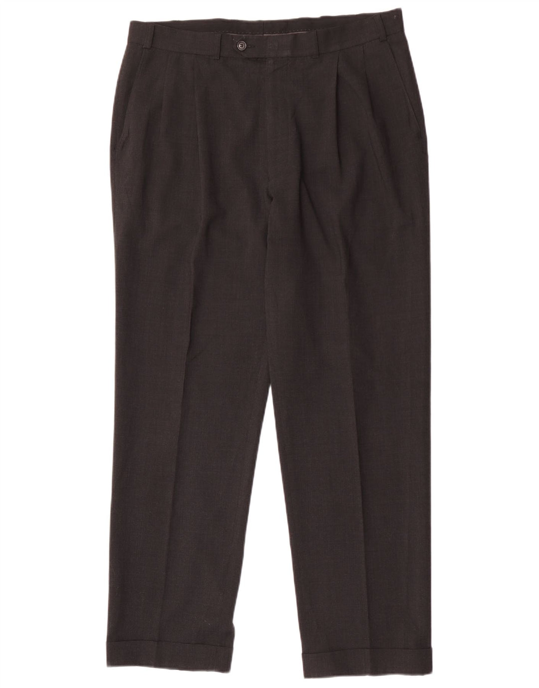 Pantaloni de costum pentru bărbați Marks & Spencer L36 L31 poliester gri