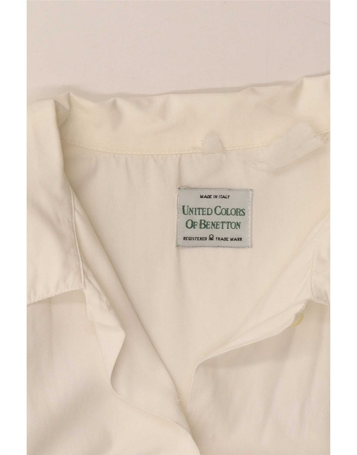 Benetton Cămașă pentru femei UK 14 Medium White Floral