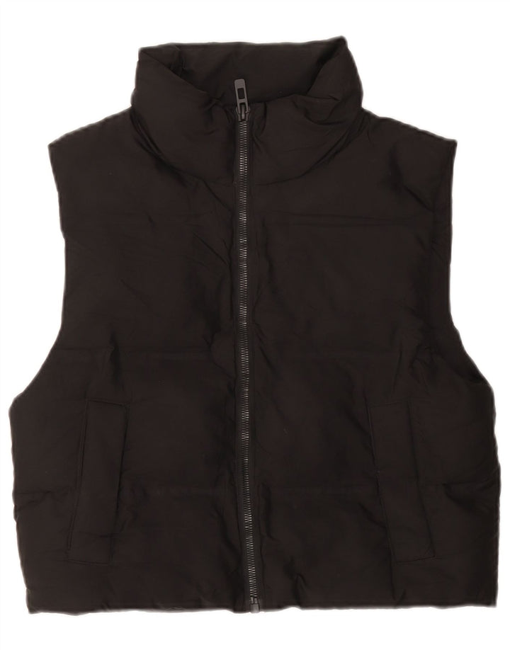 Gilet căptușit supradimensionat pentru femei Zara UK 6 XS poliester negru