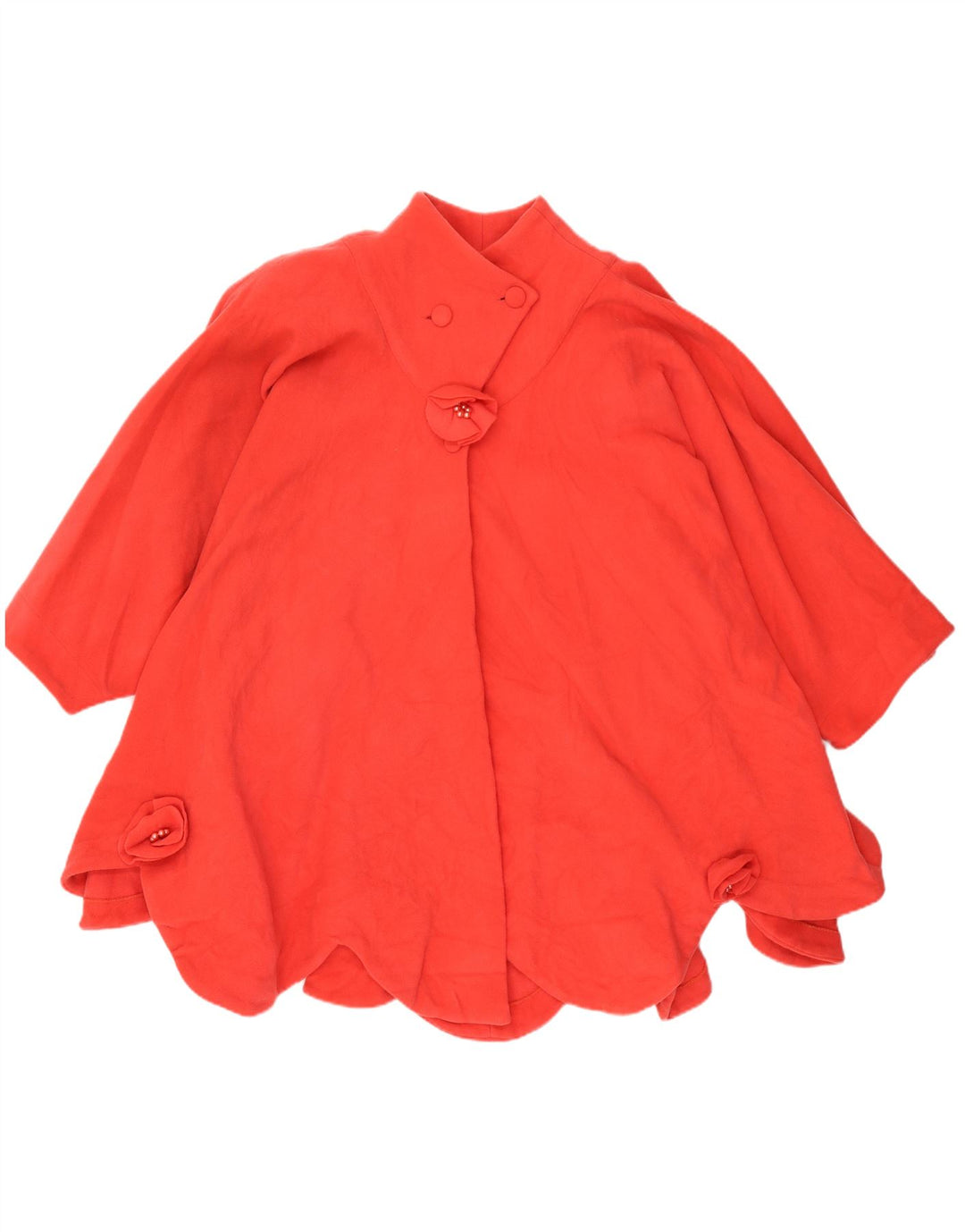 Poncho Vintage pentru femei UK 20 2XL Roșu