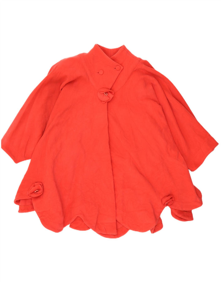 Poncho Vintage pentru femei UK 20 2XL Roșu