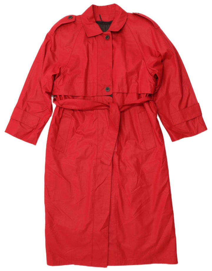 Trench supradimensionat pentru femei LONDON FOG US 4 Small Pink Poliester