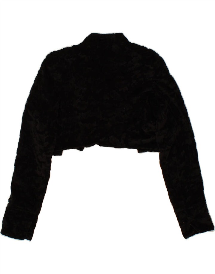 VINTAGE Womens Bolero Jacket UK 12 Medium Black Vintage Vintage and Second-Hand Vintage from Messina Hembry 