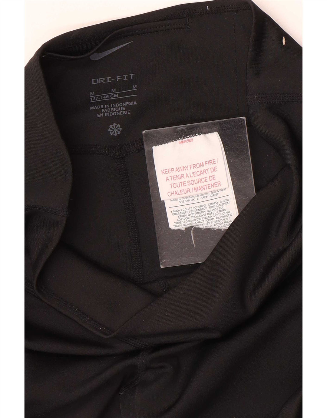 Leggings Nike Fete Dri Fit 10-11 ani Poliester negru mediu