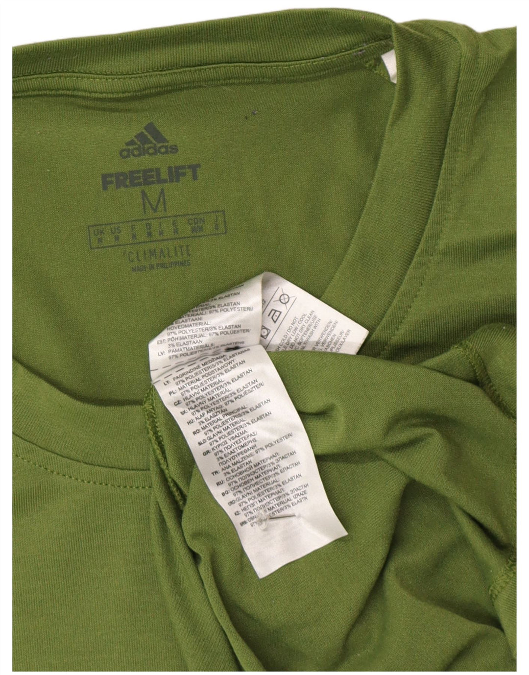 Tricou Adidas Climalite pentru bărbați Top Medium Verde Poliester