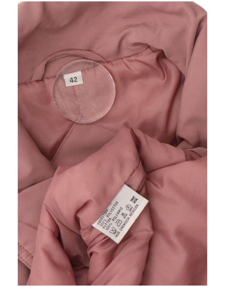 Jachetă vintage supradimensionată pentru damă EU 42 poliester roz mare