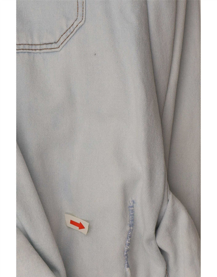 Camasa Barbati Uniforma Denim Mare Albastra