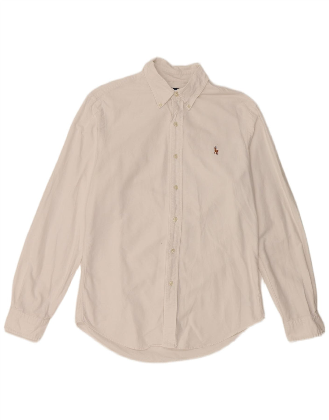 Cămașă pentru bărbați Ralph Lauren slim fit, bumbac alb mediu
