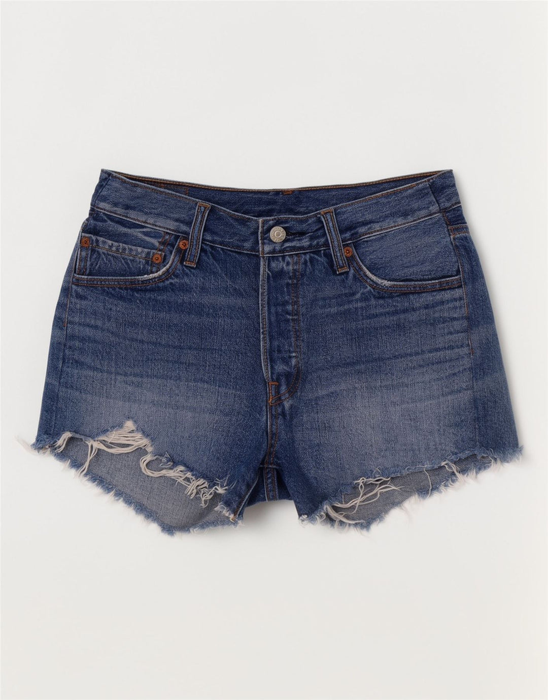 Pantaloni scurți Levi's 501 Denim W28 Medium Blue Bumbac