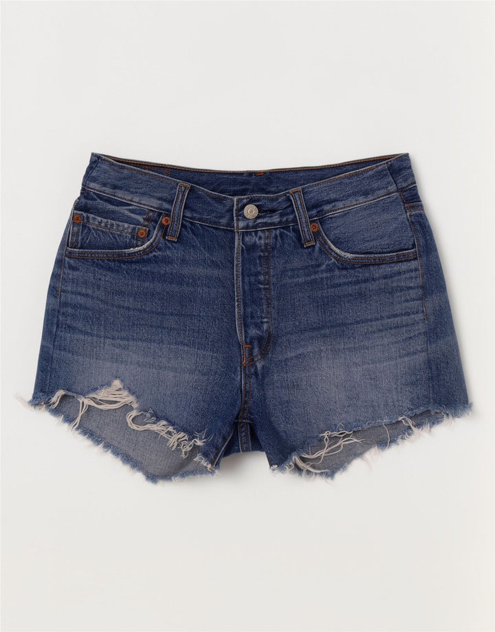 Pantaloni scurți Levi's 501 Denim W28 Medium Blue Bumbac