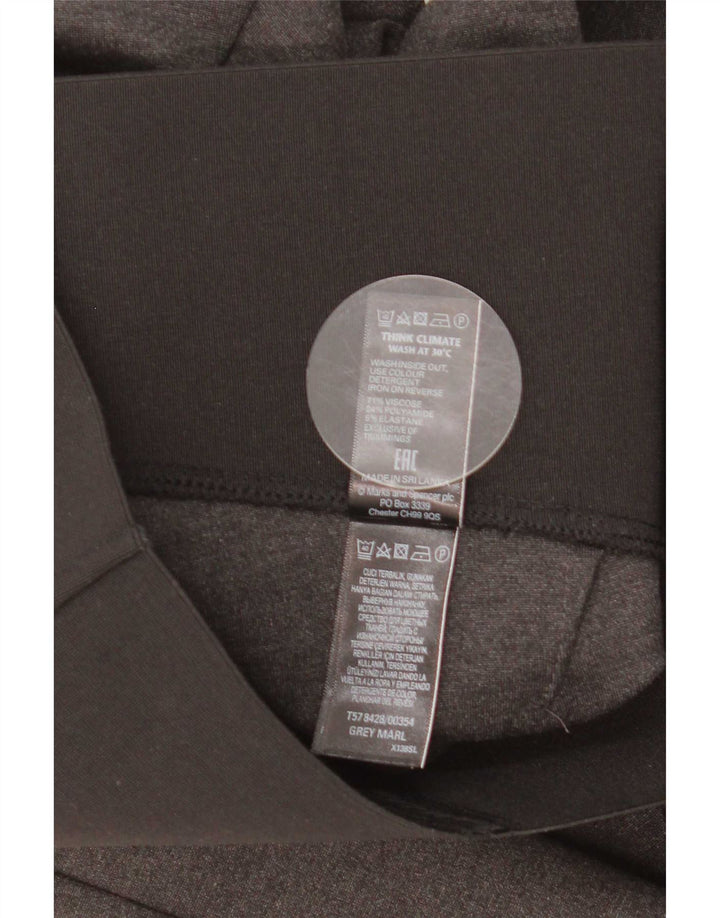 Leggings pentru femei Marks & Spencer UK 18 XL, gri, viscoză