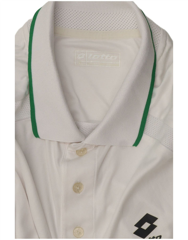 Tricou polo pentru bărbați LOTTO XL alb
