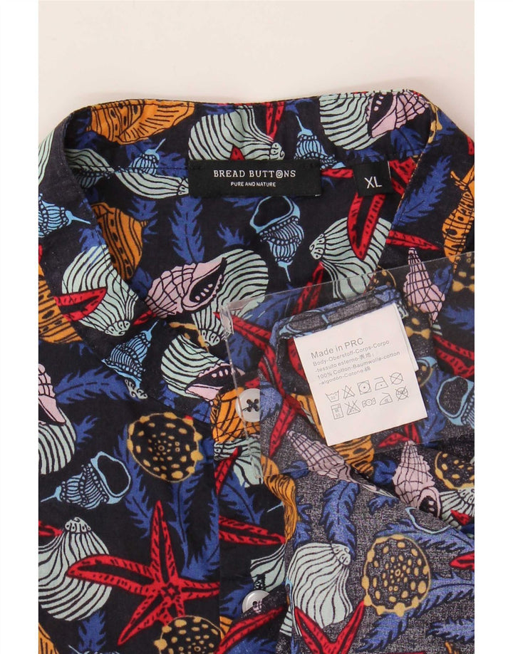 Cămașă pentru bărbați Bread & Buttons XL, bumbac cu imprimeu animal multicolor