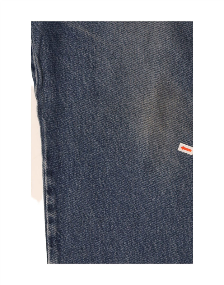 WRANGLER Mens Regular Fit Straight Jeans W36 L34  Blue Cotton