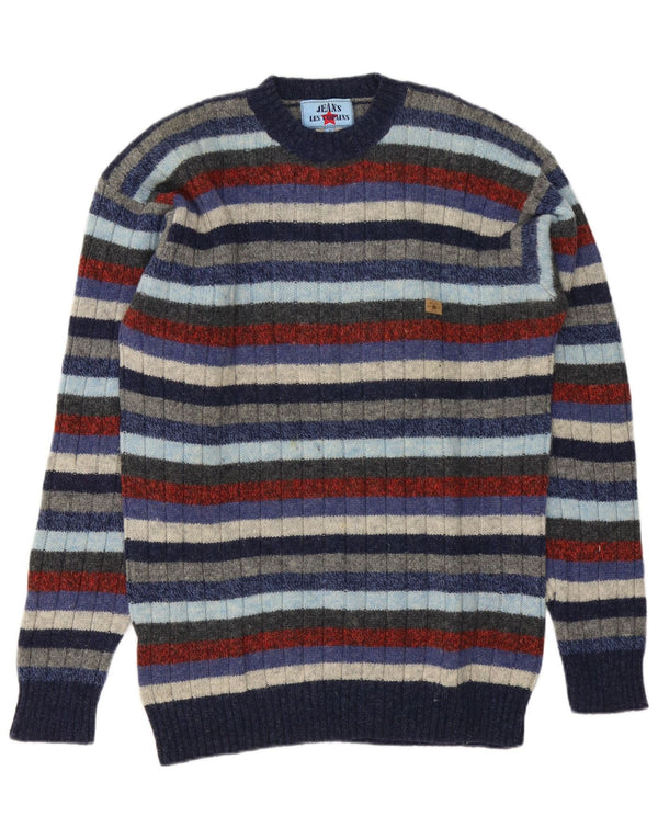 Pulover pentru bărbați Les Copains cu gât crew pulover IT 46 mic, multicolor, cu dungi