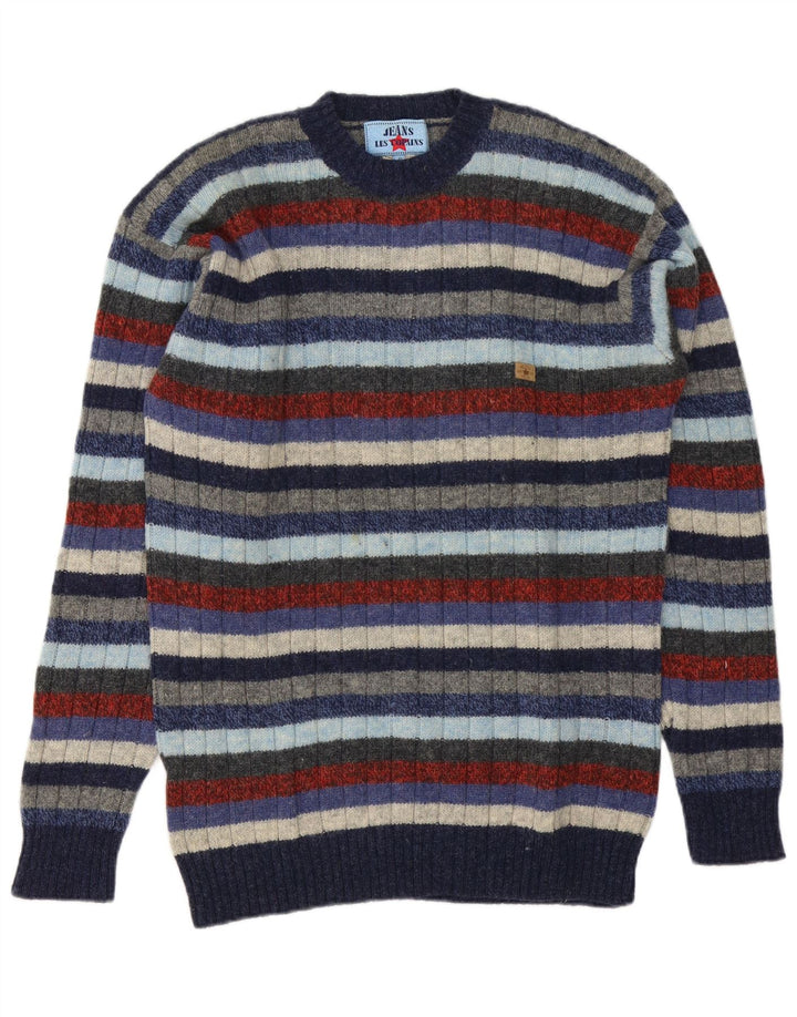 Pulover pentru bărbați Les Copains cu gât crew pulover IT 46 mic, multicolor, cu dungi