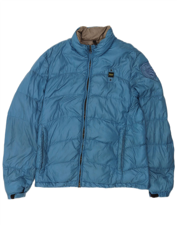 Jachetă căptușită pentru bărbați Blauer UK 40, mare, albastră, poliamidă