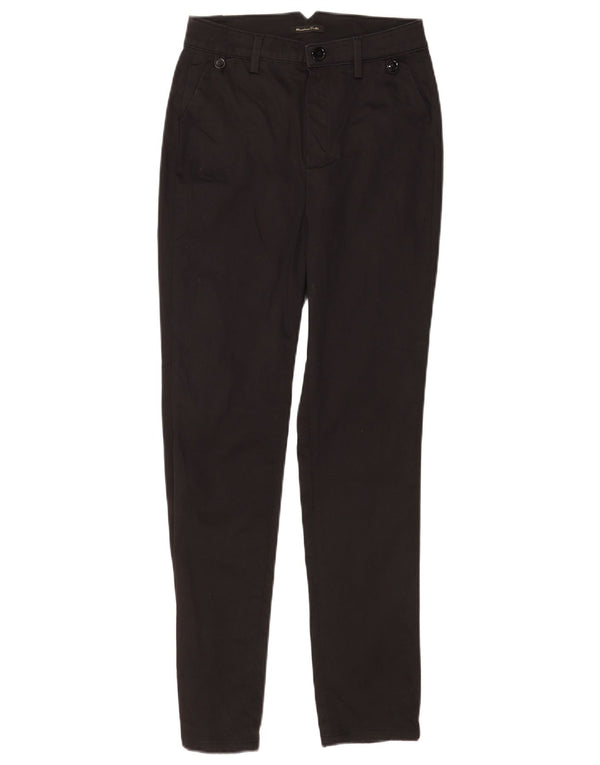 Massimo Dutti Pantaloni chino skinny pentru femei EU 34 2XS W24 L28 Negru