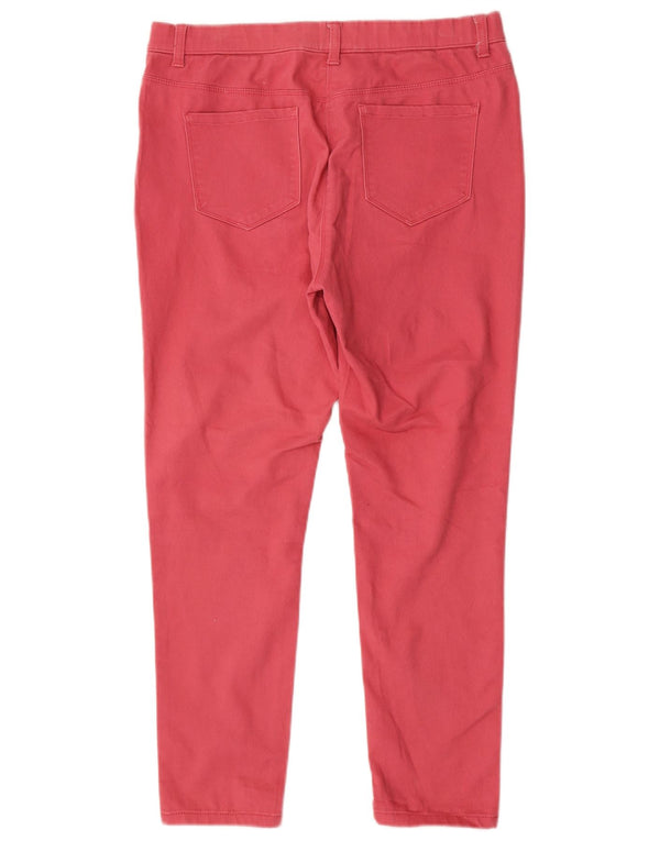 M&Co Pantaloni skinny casual pentru femei UK 14 Large W32 L27 Pink Bumbac