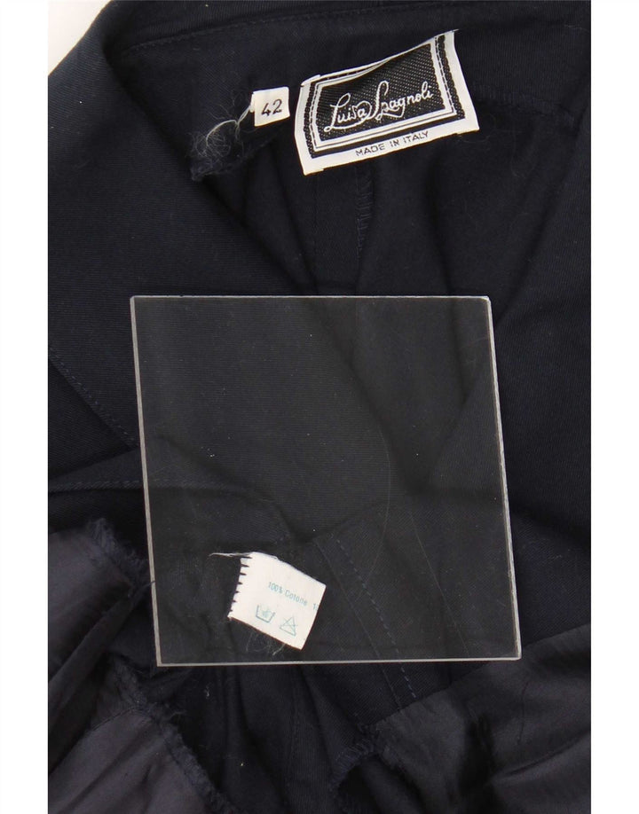 Jachetă blazer cu mânecă scurtă pentru femei Luisa Spagnoli IT 42 Medium Bleumarin