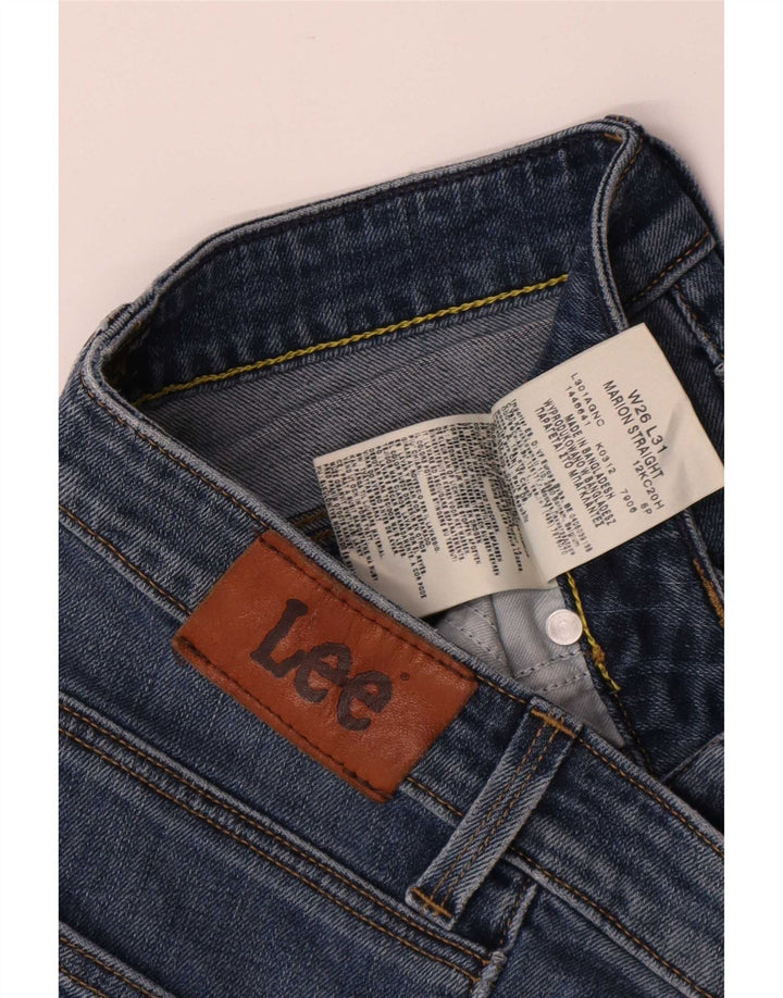 Blugi Lee Marion drepte pentru femei W26 L31 Bumbac albastru