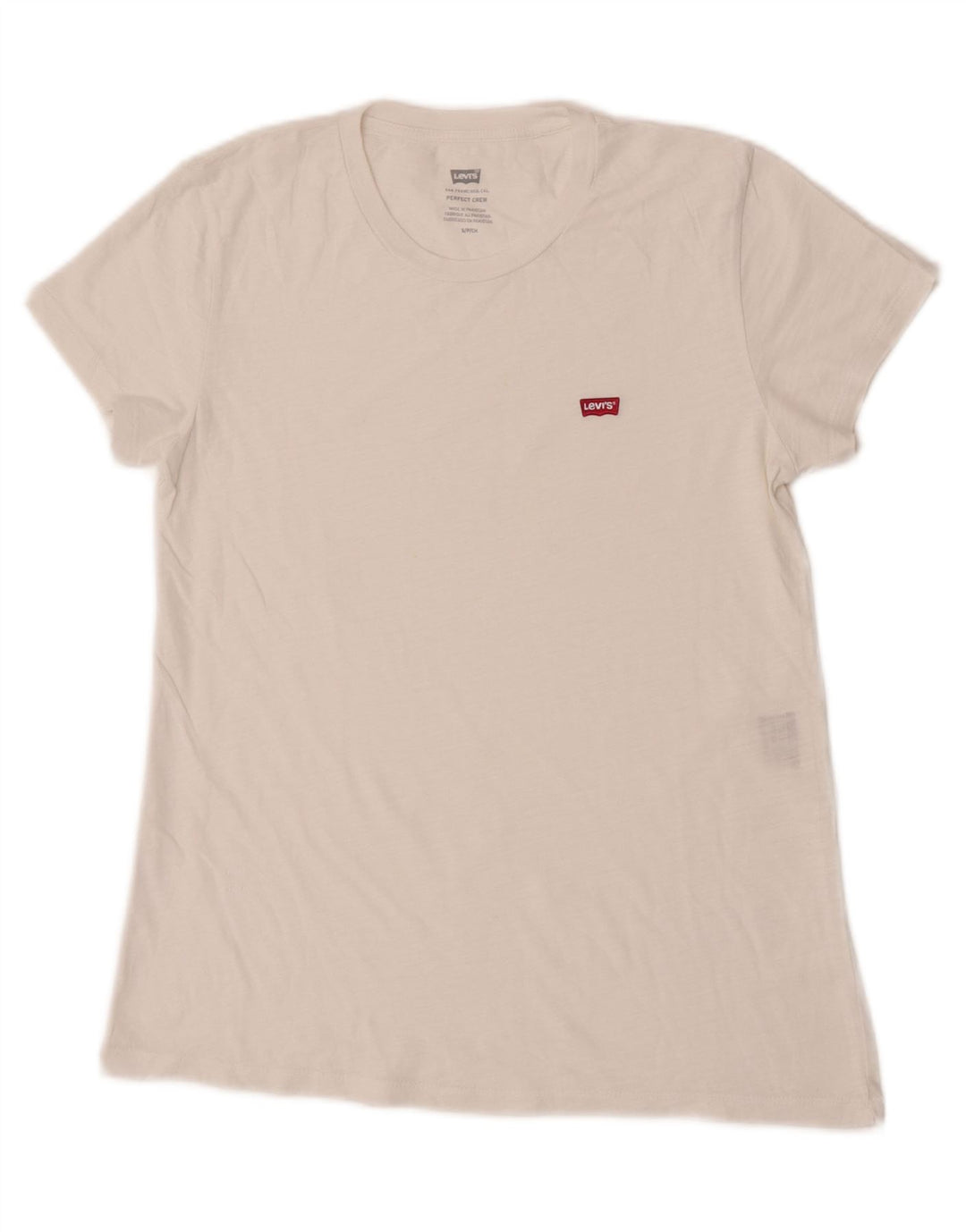 Tricou Levi's Perfect Crew pentru femei Top UK 10 Small White