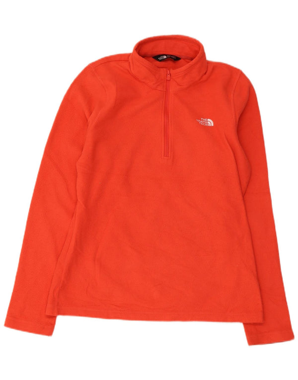 Pulover din lână The North Face pentru femei, cu fermoar și gât, UK 12, portocaliu mediu Sport