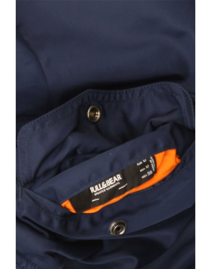 Bomber pentru bărbați Pull & Bear UK 38 Medium Bleumarin Colorblock